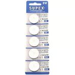 Supex Cr2430 3V Lityum Düğme Pil 5'Li Kart