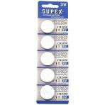 Supex Cr2450 3V Lityum Düğme Pil 5'Li Kart