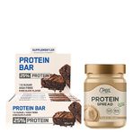 Supplementler.com Protein Bar 50 Gr 12 Adet + Clean Powders Protein Spread Fındık Kreması Kombinasyonu Aromasiz