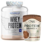 Supplementler.com Whey Protein 2000 Gr + Clean Powders Protein Granola Kombinasyonu Aromasiz