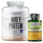 Supplementler.com Whey Protein 2000 Gr + Nature's Supreme Multivitamin for Men 100 Kapsül Kombinasyonu Aromasiz