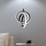 Supply Home Modern LED Sarkıt Avize – 23x80 cm Ayarlanabilir Gövdeli, 24W 6500K Beyaz Işık, Power LED Teknolojili, Siyah Gövdeli Şık Aydınlatma Armatürü Salon ve Mutfak