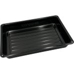 Süppürge Dikdörtgen Ile Uyumlu Emaye Fırın Tepsisi – 26,7 × 38,3 cm – Derinlik 5 cm - 1