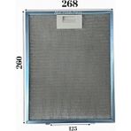 Süppürge Eminçelik Ile Uyumlu Davlumbaz 26,8X26 cm Arka Ara 12,5cm Aspiratör Filtresi
