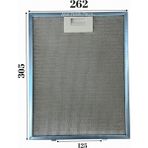 Süppürge Esty Ile Uyumlu Davlumbaz 26,2X30,5 cm Arka Aralık 12,5cm Aspiratör Filtresi