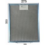 Süppürge Esty Ile Uyumlu Davlumbaz 27,5X33,5 cm Arka Aralık 12,5cm Aspiratör Filtresi