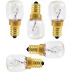 Süppürge Exep Ile Uyumlu Ankastre Davlumbaz Buzdolabı Fırın 15 Watt Gün Işığı 300° Halojen Ampül 5 Adet