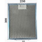 Süppürge Ferre Ile Uyumlu Davlumbaz 25X30 cm Çift Tırnaklı Arka Ara 12,5 cm Filtresi