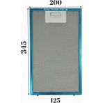 Süppürge Termikel Ile Uyumlu Davlumbaz 20X34,5 cm Arkaara 12,5cm Aspiratör Filtresi