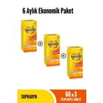 Supradyn 6 Aylık Ekonomik Paket: 60x3 Daily Film Kaplı Tablet, Yetişkin Multivitamin - 180 Tablet