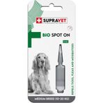 Supravet Orta Irk Köpek Deri ve Tüy Bakım Ense Yağı; Bit Pire Kene Dış Parazit Bitkisel Damla (10-20 kg) 3 ml