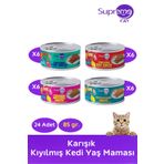 Supreme Cat Karışık Kıyılmış Konserve Kedi Yaş Maması 85gr