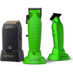 Supreme Trimmer Iguana Vader Crunch 3’lü Tıraş Makinesi Seti – Profesyonel Saç Sakal Kesim Tıraş Makinesi - Yeşil