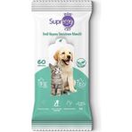 Supreme Yeşil Çaylı Kedi ve Köpek Temizleme Mendili 60 Adet 3'lü Paket - Su Yeşili - 1