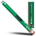 SUPRUS Elektrikli çakmak, elektrik arkı, rüzgar geçirmez, alevsiz, USB çakmak, şarj edilebilir çakmak, güvenlik kilitli, mum, barbekü, kamp için (Noel yeşili)