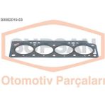 Supsan S0082019-03 S0082019-3 Silindir Kapak Contası 3 Delık Kangoo Megane 1.9d F8Q Yeni Model Saçlı Klıngrit