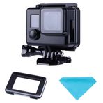Suptig Koruyucu kılıf Siyah Şarj çantası Tel Bağlanabilir İskelet Koruyucu Yan Compatible For GoPro Hero 4 Hero 3+ Hero 3 Kamera için Açık Muhafaza kılıfı