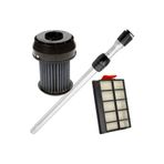 Supurgeavm Bosch BGS6Pro2 ile Uyumlu Süpürge Borusu ve HEPA Filtre Seti, Siyah