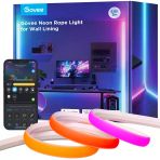 Süpürgelikler İçin Govee Neon Led Şerit, Duvar Hatları Ve Köşeler İçin Madde Uyumlu 3M Rgbıc Led Şeritler, Müzik Senkronizasyonu,Kesilebilir,Oturma Odası,Koridor,Yatak Odası İçin Neon Işık Dekorasyonu