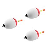 SUPVOX 3 Parça Eva Bobbers Balık Bobberleri Sürüklenen Balıkçı Bobberleri Çelik Kafa Yüzer Şamandıra Sürüklenen Olta Balıkçılığı Buz Balıkçılığı Aksesuarları Deniz Olta Takımı Sallananlar