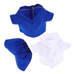 SUPVOX 3pcs Doldurulmuş Hayvan Kıyafetleri DIY Ayı Kostüm Peluş Oyuncaklar Doktor Kıyafeti Peluş Bebek Kostümü Sevimli Doldurulmuş Hayvan Giyim Seti