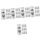 SUPVOX 4 Set Barbekü Işareti Sabit Yüzük Şiş ızgara Için Klipler Küçük Çok Fonksiyonlu Kaymaz Tokalar Metal Askı Tokaları Toka Klipsi Kullanışlı Metal Klipsler Demir Gümüş 10 Adet*4