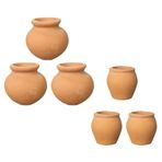 SUPVOX Terracotta Çiçek Saksıları Küçük İç Mekan Bitki Saksıları Seti