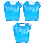 SUPYINI Taşınabilir, katlanabilir, süper hafif, 5 l su torbası, açık havada, saplı, vidalı, geniş kullanım alanı, tırmanma, kamp için