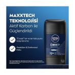 Şura Ticaret Men Erkek Stick Deodorant Deep Dimension 50 Ml,72 Saat Ter ve Ter Kokusuna Karşı Anti Perspirant Koruma,aktif Karbon - Option-1