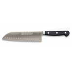 Sürbisa 61950 Siyah Dövme Oluklu Santoku Şef Bıçağı
