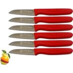 Sürbisa Meyve Bıçağı 6 Lı Set Kırmızı