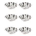 Sürdürülebilir Materyalden(Metal) Yapılmış Mutfak Dostu 6 Parça Mini Kek ve Tart Kalıbı 4 cm çap 3 cm Yükseklik