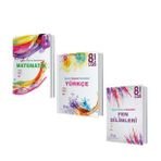 Süreç Yayınları 8.Sınıf Lgs Matematik Türkçe Ve Fen Bilimleri Deneme Seti 3 Kitap