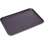Sürel 20*30 cm Dikdörtgen Düz Sunum Tabak Mat Siyah - 20 x 30 cm