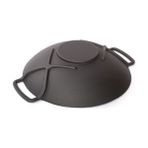 Sürel Siyah 35 cm Döküm Demir Wok Tava