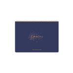 Süresiz Haftalık Spiralli Masaüstü Planlayıcı 24X34 cm - Desk Planner Lacivert