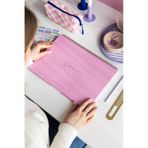 Süresiz Haftalık Spiralli Masaüstü Planlayıcı 24x34 Cm - Desk Planner Pembe Pembe