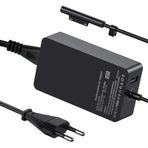 Surface Pro şarj cihazı 65 W 15 V 4A (65 W, 44 W, 36 W için) güç kaynağı adaptörü Microsoft Surface Surface şarj kablosu Surface Laptop1/2/3, Surface Pro 3/4/5/6/7/X, Surface Book1/2 Surface Go, USB portlu