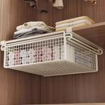 Sürgülü Clo s & Gizli Depolama Rafları Yerden Tasarruf Sepetleri/Konteynerler/Giysiler için Çekmeceler (Beyaz 35x35x10cm) Clo Alanını En Üst Düzeye Çıkarın!