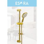 Sürgülü Duş Seti Gold Renk Banyo Duş Takımı Altın Duş Başlığı Spiral Sürgülü Robot Duş Seti