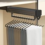 Sürgülü gardırop çubuğu, elbise asmak için elbise askısı, kıyafet, havlu ve daha fazlası için ideal, dolap iç alanı için elbise askısı (Q1,55 cm)