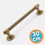 Sürgülü Kapı Çekme Kolu Tutma Kulpu Kulbu Çelik Dış Kapı Tutamağı Kol 30 Cm Antik Sarı