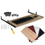 Sürgülü Klavye Tepsisi 36 cm Koşucu Masa Altında Klavye Çekmece ve Fare Platformu Yerden Tasarruflu Ofis Depolama Çözümü Ergonomik İş İstasyonları için