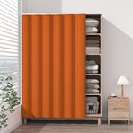 Sürgülü parkurlu perde seti, paravanlı, toz geçirmez, gardıroplar, ayakkabı dolapları, kitap rafları, mutfak perdeleri ve depolama rafları dahil, 100 x 200 cm