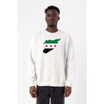 Suriye Yeni Bayrak Beyaz Erkek 2İp Sweatshirt