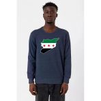 Suriye Yeni Bayrak İndigo Erkek 2İp Sweatshirt