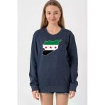 Suriye Yeni Bayrak İndigo Kadın 2İp Sweatshirt