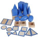 Surjion Geometrik Şekiller Montessori Oyuncakları, Çocuk Bebekleri Duyusal Materyaller, (Yurt Dışından)