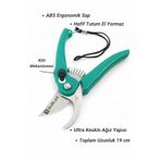 SürLaz 19 cm Budama Makası | Paslanmaz Çelik | Ergonomik Sap | Kilit Mekanizmalı Bahçe Makası