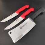 Sürlaz 3'Lü Set Red Kasap Bıçağı Ve Et Satırı
